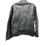 Andrew Michael Black Leather Jacket Size 1XL Quilted Pattern Photo 1