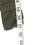 Free People Off Campus Shirt Womens XS Moss Green Tencel Metallic Boho Utility Photo 11