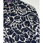 Boden Women’s Button Up Shirt Size US 6 UK 10 Navy Floral Pattern Career Office Blue Photo 2