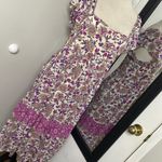 Ba&sh YSEE FLORAL MIDI DRESS FLUTTER CAP SLEEVE LAGOONLOOK GRANNYCORE MAIDEN Photo 4