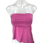 Urban Outfitters  Women's Pink Strapless Sleeveless Asymmetric Bandeau Tube Top M Photo 0