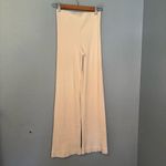 & Other Stories & Other Stories Women Cream Ribbed Flare Elastic Waist Pants XS Preppy Stretch Photo 6