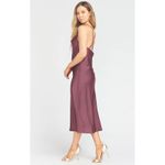 Show Me Your Mumu Verona Cowl Dress Dusty Plum Luxe Satin XL NWT Photo 3
