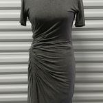 ALC Frank A.L.C. Women's Dress Size Small Gray Short Sleeve Scoop Neck Stretch Ruched Photo 1