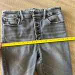Good American  Good Legs Exposed Button Frayed Ankle Cigarette Jeans‎ size 6/28​ Photo 13