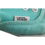 Vans  Authentic Canvas Sneakers Aqua Blue Low‎ Top Skate Shoes Size 7 Photo 4