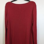 J Jill Pima Boat Neck Tunic L Long Sleeve Lightweight 100% Cotton Rust Red Size L Photo 1
