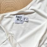 Princess Polly One Shoulder Bow Tie White Bodysuit Photo 4