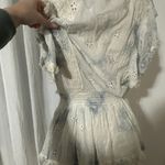 Surf Gypsy Ruffle Mini Eyelet Tie Dye Dress Photo 8