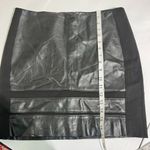 White House | Black Market  Faux Leather Pencil Skirt Size 4 Black Stretch Photo 10