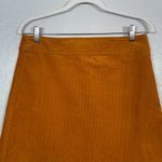 J.Crew Mercantile Women 6 Golden Brown Corduroy A-Line Mini Skirt Preppy Photo 2
