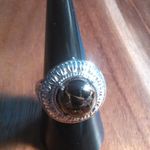 Matrix Silver Shungite Stainless Steel Ring (Size 8) Photo 8