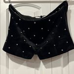 Endless Rose  Black Velvet‎ bustier with Rhinestones medium Photo 1