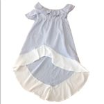 ASOS  Blue & White Striped Ruffled‎ Dress Photo 6