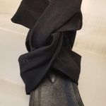 Eileen Fisher {9} Zanya Black Stretch Mesh Sneaker Leather Sandal Photo 2