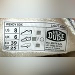 Hey Dude  Size 8 Wendy Sox Light Pink (Grey) Slip On Shoes Photo 4