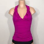 Ralph Lauren Lauren plunge neck tankini top. New Photo 2
