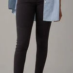 American Eagle AEO Black 360 Next Level Stretch Super High Rise Jeggings‎ Photo 0