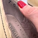 Seychelles  Yellow Leather Retro Round Toe Wedge Heels Size 7.5 Photo 5