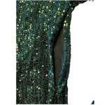 CAROLINE CONSTAS Julia Mini Dress Bow Detail Sequined Tulle Cocktail Party Large Photo 10