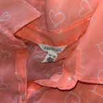 Aeropostale Bubblegum Pink Heart Long Sleeve Blouse Photo 5