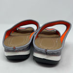 Unknown Brand Gray Orange Causal Wedge‎ Open Toe Sandals Size 8 Photo 2
