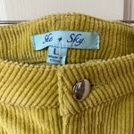 She & Sky Corduroy Mini Skirt Yellow Large Photo 2