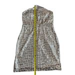 Lovesome Size L Halter Tie Mini Dress Champagne Sequin Sparkle Hoco Party NWT Gold Size L Photo 5
