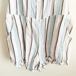 Ocean Drive Striped Lightweight Beach Overall Romper sz Medium Photo 2