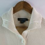 LRL Ralph Lauren M Creme Cotton Sweater Black Size M Photo 4
