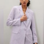 Thakoon Lilac Linen Blazer Purple Size 8 Photo 0