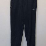 FILA Black Jogger Sweatpants Pockets Heavyweight Photo 0