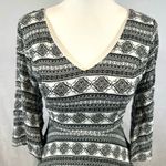 Blush Boutique black and white backless tassel dress size small Photo 3