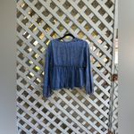 Free People ❤️ charlotte denim blouse Photo 5