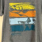 Glacier National Park Graphic Fish Print Gray T Photo 4