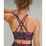 Lululemon EUC Energy Longline Bra, Floral Electric Multi, Sz. 4 Photo 1