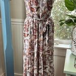 Rachel Zoe  Boho Tiered Maxi Dress V- Neck, Waist Tie,  Size 2 (Oversized) Photo 7