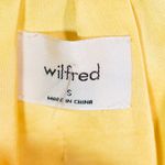 Wilfred Aritzia Sonnet Ruched Satin Scoop Neck Crop Top Camisole Tank Top Yellow Photo 1