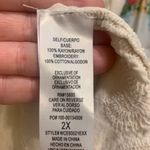 Democracy Elegant Ivory Crochet & Embroidered 2x Blouse. 2607 Photo 5