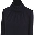 Vince Camuto ‎ Womens Ruched Turtle Neck Bell Sleeve Blouse Black Small NWOT Photo 2