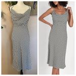 Lulus NWOT  Sincerely Effortless Black and White Abstract Print Midi Dress Photo 1