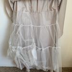 La Femme 26806 Short Sleeve Embroidered Bodice Ruched Mermaid Gown in Champagne Photo 9