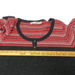Woolrich  Sweater Women’s XL TG Gray Red Fair Aisle Button Henley Cotton Blend Photo 9