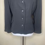 Alfani Vintage  Black 4-Button Blazer Jacket Size 10 Minimalist 90s Professional Photo 2