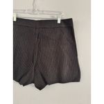 Spiritual Gangster NWT Shortie Black Ribbed Knit Shorts Women’s Size Large Photo 5