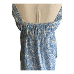 Banana Republic -BLUE AND EHITE FLORAL TOP-SIZE SMALL Adorable blue and white babydoll style too, excellent condition, size small Measurements: Bust: armpit to armpit 17 inches Length: shoulder seam to bottom 27 inches Photo 4