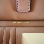 Michael Kors Jet Set Brown Multi Leather Double Zip Wallet Wristlet Photo 5