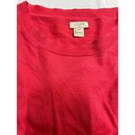 J.Crew Red Long Sleeve Sweater Casual Elegant Knit Top XXS w stain spots Photo 9