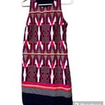 Crown & Ivy  size 4 pink and navy sleeveless shift dress geometric print zip back Photo 0