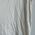 L'Agence L’Agence Becca Vintage White Short Sleeve V Neck 100% Cotton t Shirt Size XXL Photo 5